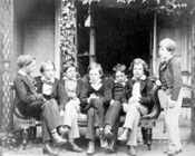 Group, 7 Twyford boys.  [(signed) James H. Dodgson, F. G. Richardson, A. Gordon, E. H. Dodgson, C. Hosbery, John St. J. Frederic