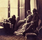 The Tennyson and Marshall families, 1857.